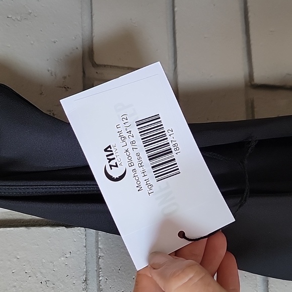 Zyia Mocha Block Light n Tight Hi-Rise 7/8 24" size 12 - Picture 8 of 8